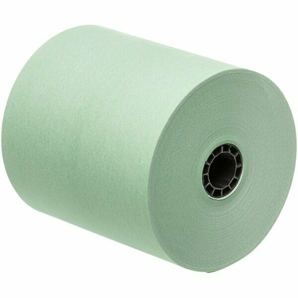 Point Plus 3'' x 165' Green 1 Ply Bond Cash Register POS Paper Roll Tape, 50PK 105RR3165GPB